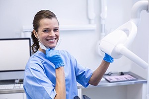 Dentist smiles